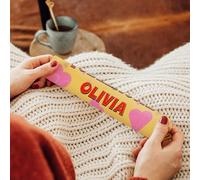 Personalised Toblerone Chocolate Bar love - Valentine’s Day Gift with Name of Your Choice, Milk Chocolate with Honey-Almond Nougat (M - 200 gram, Milk chocolate with honey-almond nougat)