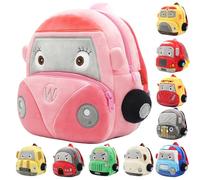 Personalised Toddler Backpack for Boys 3D Car Vehicle Design Kids Rucksack Custom Name Embroidery Nursery Kindergarten Preschool