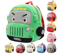 Personalised Toddler Backpack for Boys 3D Car Vehicle Design Kids Rucksack Custom Name Embroidery Nursery Kindergarten Preschool