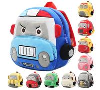 Personalised Toddler Backpack for Boys 3D Car Vehicle Design Kids Rucksack Custom Name Embroidery Nursery Kindergarten Preschool