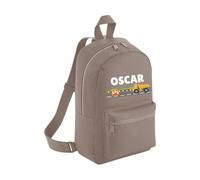 Personalised Toddler Backpack - Road Car Truck Theme Custom Name Rucksack Cute Customised Bag For School Primary Preschool Starting Nursery Holiday Baby Kids Children Nappy Bag - Mushroom Small