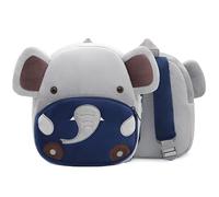 Personalised Toddler Backpack Waterproof Kids Animal Backpack for Boys Girls, Custom Name Nursery School Bag for Toddlers 1-5 Years Old (elephant)
