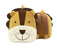 Personalised Toddler Backpack Waterproof Kids Animal Backpack for Boys Girls, Custom Name Nursery School Bag for Toddlers 1-5 Years Old (lion)