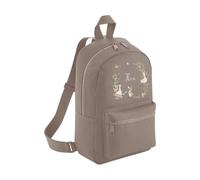 Personalised Toddler Backpack - Woodland Creature Animals Custom Name Rucksack Cute Customised Bag For School Primary Preschool Starting Nursery Holiday Baby Kids Children Nappy Bag - Mushroom Small