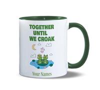 Personalised Together Until We Croak | Funny Gift Idea Cup Tea Coffee | 11oz Inner/Handle Mug