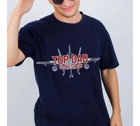 Personalised Top Dad Jet Plane T-Shirt