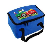 Personalised Tractor Blue Lunch Bag - Kids, School, Nursery, Back to School, Packed Lunch