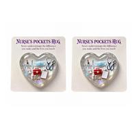 Personalised Transparency Heart Heartwarming Customizable Hug Card Acrylic Materials for Nurses Appreciation Nurse Love Card