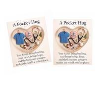 Personalised Transparency Heart Heartwarming Customizable Hug Card Acrylic Materials for Nurses Appreciation Nurse Love Card