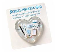 Personalised Transparency Heart Heartwarming Customizable Hug Card Acrylic Materials for Nurses Appreciation Nurse Love Card