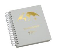 Personalised Travel Globe Large Self Adhesive Photo Album, Multiple Sizes, Memory Book Gift Foil Print Cover