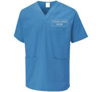 Personalised Tunic Srub Customise Embroidered Unisex Scrubs Tunic, Health Care Hospital, Medical Uniform Women/Men Nurse Uniform, Workwear Doctor Nurse Dress, V Neck Line Regular Fit Top
