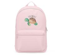 Personalised Turtle Backpack for Boys Under The Sea Mini Kids Bag Return to School Nursery, One Size, Light Pink