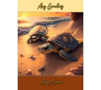 Personalised Turtle Beach Art Greeting Card (Birthday, Mothers Day, Fathers Day, Christmas, Blank) - Custom Card for Him Her Male Female Family Kids