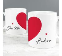 Personalised Two Hearts Mug Duo