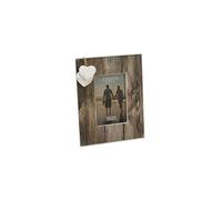 'Personalised Two Hearts Wooden Photo Frame, 4 x 6" (10 x 15cm)