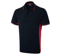 Personalised Two-Tone Workwear Poloshirt. FREE EMBROIDERED LOGO. NO SETUP CHARGE