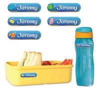 Personalised Under The Sea Name Labels for Kids - Waterproof Dishwasher Safe Stick On Custom Name Stickers for School, Lunch Boxes, Bottles & Shoes