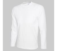 Personalised Uneek Mens Long Sleeve T-Shirt Blank Casual Cotton Work Wear Top