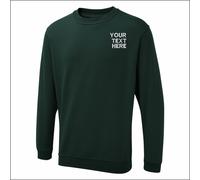 Personalised Uneek UX3 Sweatshirt Custom Embroidered Pullover Workwear Jumper