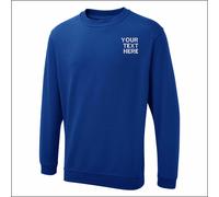 Personalised Uneek UX3 Sweatshirt Custom Embroidered Pullover Workwear Jumper