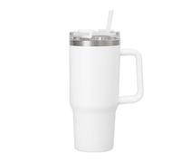 Personalised Unicorn Initial Travel Mug 40oz - Custom Name Insulated Stainless Steel Tumbler with Straw & Lid, Large 1135ml Coffee Cup, Cute Unicorn Gift for Girls, Women, Birthday Gift (Purple)