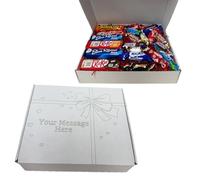Personalised Valentine’s Day Gift Box with Decorative Sweets, Pen & Spoon - Custom Message Box, Winter Edition Present for Him Her, Secret Santa Idea, Merry Design, Enjoy the Little Things Gift Set
