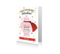 Personalised Valentines Card 'Love Potion' by Harry Potter, Edit by Name, Responsibly Resourced Paper