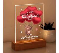 Personalised Valentines Card Valentines Gifts for Him Husband Her Led Light Up Valentines Day Card Personalised Gifts for Women Men Boyfriend Girlfriend Valentines Anniversary (Design 3)