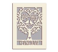 Personalised Valentines Day Card for Him Her Couple Valentines Day Gifts for Husband Wife Her Him Women Girlfriend Boyfriend Anniversary Personalised Gift for The One I Love(Grey)
