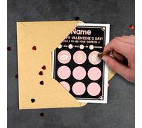 Personalised Valentines Day Scratch Card Match 3 To Win Naughty Prize Couples Gift Boyfriend Or Girlfriend Valentines Day Naughty Gift Idea