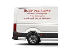 Personalised Van Decals Waterproof Self Adhesive Vinyl Window Cleaning Vehicle Graphics