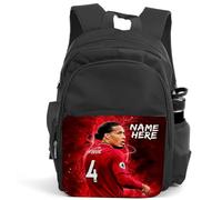 Personalised Van Dijk Football Backpack Legend Player Liverpool Boys School Bag Childrens Nursery Rucksack Kids Gift NL12