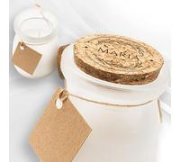 Personalised Vanilla Scented Candle with Cork Lid (SURNIA)