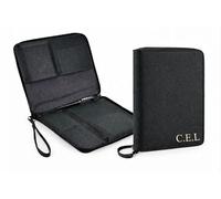 Personalised Vegan Saffiano Leather Family Travel Passport Organiser - Custom Name Document Holder Wallet for Tickets, Cards & IDs, Gift for Her