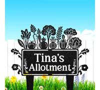 Personalised Vegetable Garden Plaque, Allotment Sign Stake, Planter Signs, Garden Plot Vegetable Patch Sign, Custom Name Plaque, Gardeners Gift, Plot Marker, Welcome Signs