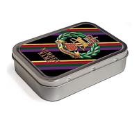 Personalised Veteran Tobacco Tin 2oz Pill Box Military Dad Army Remembrance Office Badge Grandad Dad Gift (Royal Hampshire Regiment TR17)