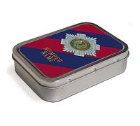 Personalised Veteran Tobacco Tin 2oz Pill Box Military Dad Army Remembrance Office Badge Grandad Dad Gift (Scots Guards TR43)