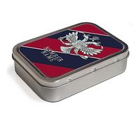 Personalised Veteran Tobacco Tin 2oz Pill Box Military Dad Army Remembrance Office Badge Grandad Dad Gift (1st The Queens Dragoon Guards TR55)