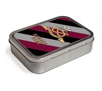 Personalised Veteran Tobacco Tin 2oz Pill Box Military Dad Army Remembrance Office Badge Grandad Dad Gift (North Staffordshire Regiment TR14)