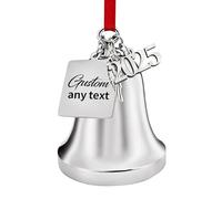 Personalised Vintage Christmas Bells Decorations 2025 - Angel Wing Bell Ornaments for Tree, Meaningful Keepsake Memorial Gifts for Christmas & Anniversaries