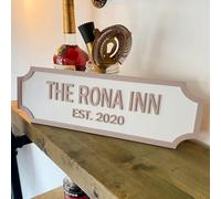 Personalised Vintage Style Street Sign, Bar Acrylic 3D Sign, Father's Day Present, Her/Him Birthday Gift, Indoor Outdoor