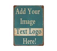 Personalised Vintage Tin Signs, Custom Metal Signs With Your Design,Custom Waterproof Aluminum Signs with Photo and Text Image for Home Wall Decor Gift Ideas,Wedding Birthday Gifts 12x16 In