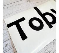 Personalised Vinyl Name Sticker Decal for Balloons and Craft Projects