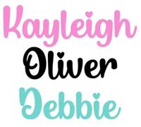 Personalised Vinyl Name Stickers - Custom Waterproof Vinyl Decal for Water Bottles, Lunchboxes, Laptops, Cars, Kids Labels, Storage & Gifts