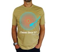 Personalised Vinyl Record - Classic Since - 18th | 21st | 30th | 40th | 50th | 60th | 70th | 80th Custom Birthday Gift | Present Idea for Men T-Shirt Desert Sand XL