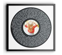 Personalised Vinyl Record Song Lyrics Poster - Custom Wedding Anniversary Birthday Keepsake Gift - Valentines Unique Vinyl Print - Dad Gifts - Upload Any Photo (Design 4 - Classic, Square)