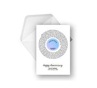 Personalised Vinyl Song Lyric Greeting Card - Any Song/Artist, Any occasion, A5