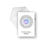 Personalised Vinyl Song Lyric Greeting Card - Any Song/Artist, Any occasion, A5