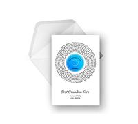 Personalised Vinyl Song Lyric Greeting Card - Any Song/Artist, Any occasion, A5